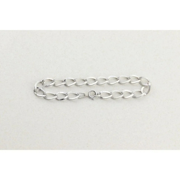 Sterling Silver Charm Starter Bracelet 7 Inch - Picture 7 of 9